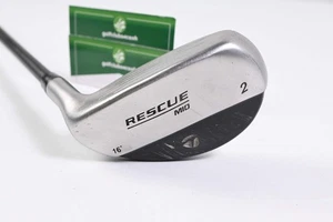 Left Hand Taylormade Rescue Mid #2 Hybrid / 16 Degree / X-Flex Diamana D+ 92 - Picture 1 of 8