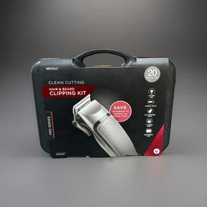 20 PIECES VIVITAR ELECTRIC TRIMMER HAIR & BEARD CLIPPING KIT PRO SERIES! NIB! - Picture 1 of 10
