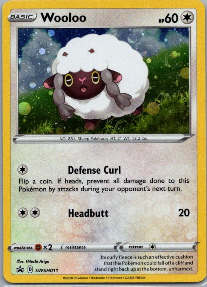 Wooloo Promo SWSH: Sword & Shield Promo Cards SWSH011 NM - Image 1 of 2