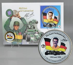 UGANDA 1000Sh 1997 Proof 'Michael Schumacher'+ Beautiful A4 Cover w/stamp - Picture 1 of 4
