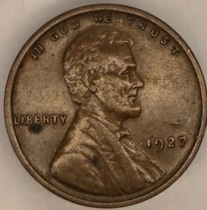 1927 XF Wheat Cent - Picture 1 of 2