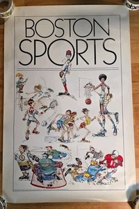 Vintage Boston Sports Poster 1978 red sox bruins celtics marathon patriots - Picture 1 of 10