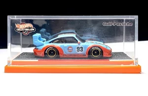 Hot Wheels CUSTOM MADE Porsche Gulf 993 GT2 #2 Blue Orange Replica with Case - Picture 1 of 7
