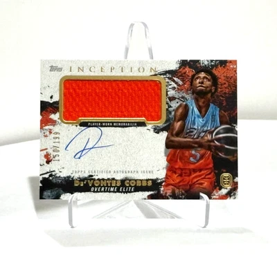RPA /199! De'Vontes Cobbs 2021 Topps Inception OTE Player-Worn Relic Auto /199 - Image 1 of 2