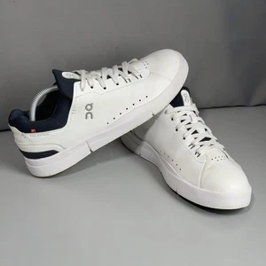 On Cloud The Roger Advantage White/Midnight Blue Mens Shoes 9.5 - Picture 1 of 24