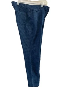 Charter Club Pants Womens Size 8 Blue White Pattern Straight leg  5 Pockets - Picture 1 of 5
