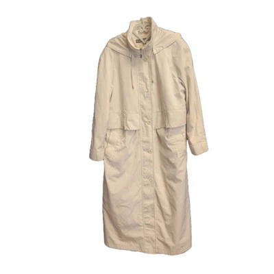 Fleet Street Vintage Trench Coat Size 14  Full-length Removable Hood Milky Coat - Image 1 of 4