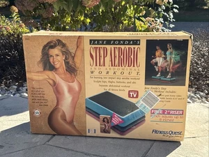 Jane Fonda Fitness Quest Step Aerobics 3 Tier Exercise Stepper- New! Never Used - Picture 1 of 12
