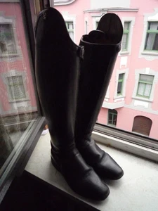 Leder Reitstiefel Cavallo Gr. 6 / 39, Sonderanfertigung,schmaler Schaft, Schwarz - Bild 1 von 24