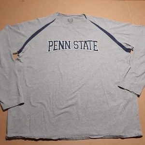 Penn State University Herren 2XL Baumwolle Rundhals T-Shirt genäht Logo Langarm - Bild 1 von 11
