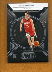 Reed Sheppard 2024-25 Panini Noir Basketball Rookies Icon Edition #180 /99 - Picture 1 of 4