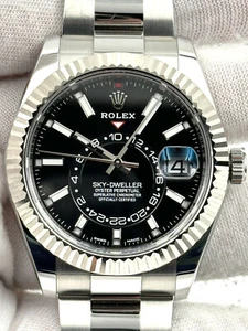 Rolex Sky-Dweller 42mm Black Dial Oyster Bracelet 326934 Box & Papers 2020 - Picture 1 of 9