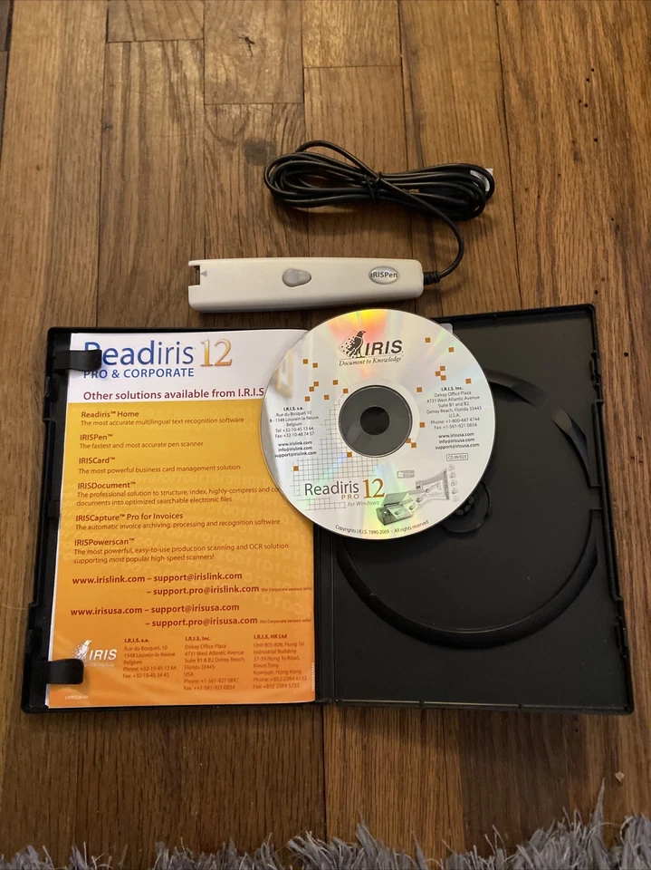 Readiris Pro12 for Windows Scan to PDF Excel Word With Iris Pen USB Model - Image 1 of 4