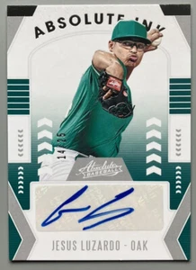 2020 Panini Absolute Ink Baseball Jesus Luzardo Rookie Autograph #d /25 - Imagen 1 de 2