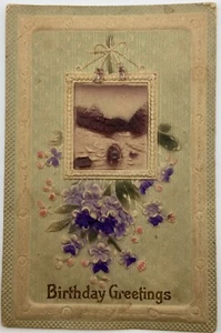 Vintage Geburtstag Postkarte um 1914 - Bild 1 von 3