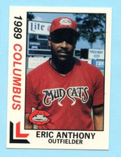 1989 Minor League Eric Anthony- Columbus Mud Cats- Box 129