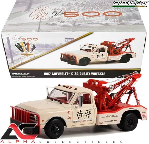 GREENLIGHT 13651 1:18 1969 CHEVROLET C-30 WRECKER TOW TRUCK INDY 500 - Image 1 of 1
