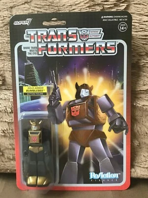 Transformers Bumblebee ReAction GOLD ArmorTarget Exclusive Collectors Grade MOC - Image 1 of 2