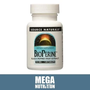 Source Naturals Bioperine Black Pepper Früchte Extrakt 10mg 120 Tabs Verdauung - Bild 1 von 1