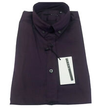 XACUS Chemise Homme Violet Coupe Slim 78% Coton 16%Polyamide 6%Élasthanne