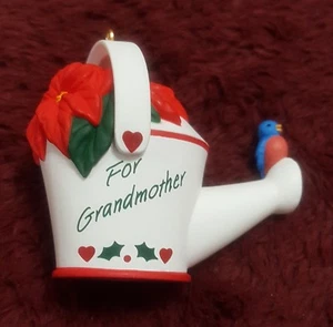 Hallmark Andenken Ornament für Großmutter Gießkanne Weihnachtsstern datiert 1995 - Bild 1 von 6
