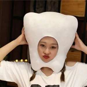 Cappello divertente uomo donna denti cosplay copricapo teiera decorazione halloween - Foto 1 di 10