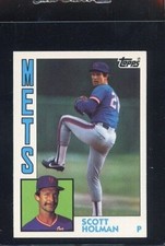 1984 TOPPS TIFFANY #13 SCOTT HOLMAN ROOKIE RC NEW YORK METS  
