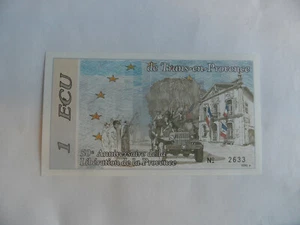 Fantasy banknotes France 1 ecu 1994. - Picture 1 of 2
