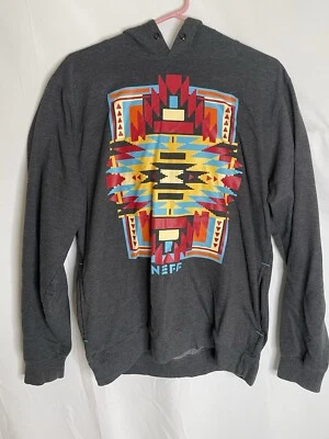 Sudadera con Capucha Neff Para Hombre Talla Mediana Gráfico Azteca Gris 185 Foto 1 de 4