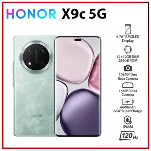 (Unlocked) HONOR X9c 5G 12GB+256GB CYAN Dual SIM Octa Core Android Mobile Phone - Picture 1 of 6