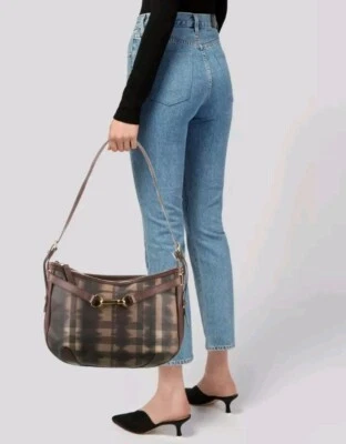 BURBERRY Tie Dye Smoked Check Shoulder Bag Crossbody PVC - Image 1 of 4