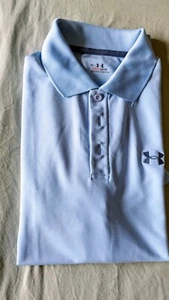 Under Armour Polo Shirt Mens Size M Blue - Picture 1 of 7