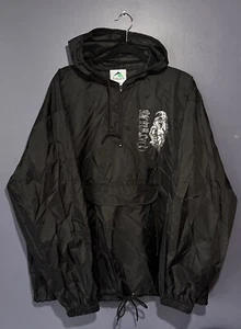 Vintage 1997 GoatWhore Merch Hooded Windbreaker Jacket Black Men’s Large - Picture 1 of 5