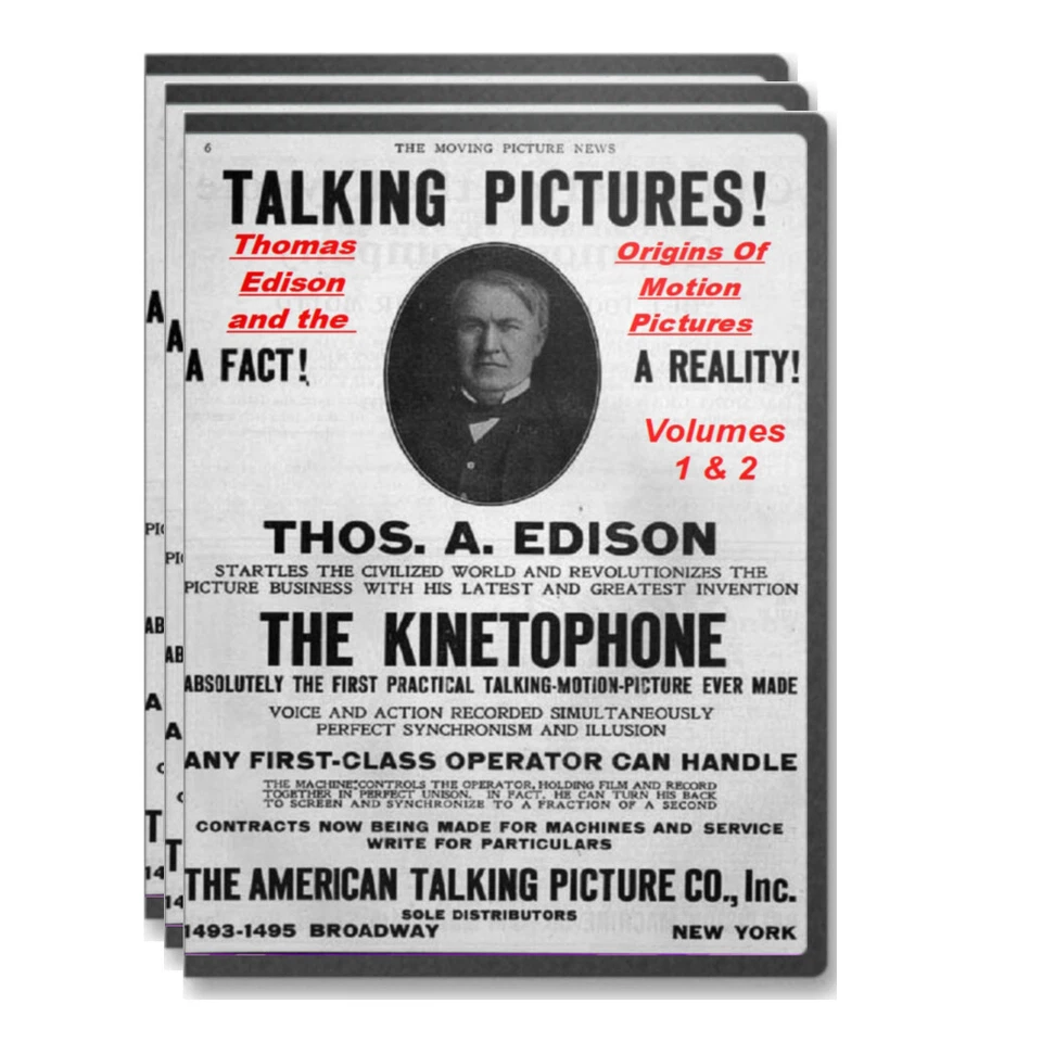 Thomas Edison The Origins of Motion Pictures 6 DVD Set 341 Films - A553-558 - Image 1 of 1