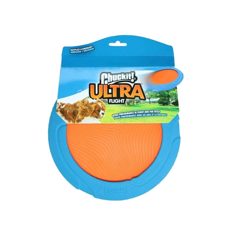Chuckit! Ultra Flight Hund 23cm Frisbee Apportieren Flugscheibe Spielzeug Hunde - Bild 1 von 1