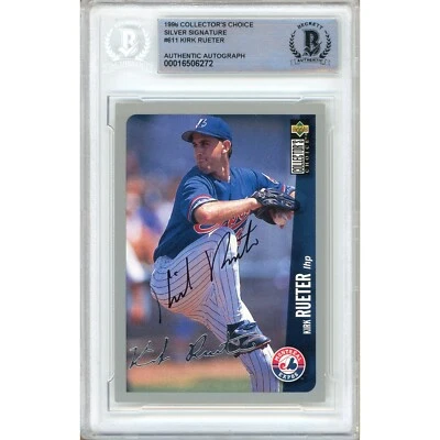 Kirk Rueter Firmado 1994 Collector’s Choice Plata #611 Expos BAS Losa Automático Foto 1 de 4
