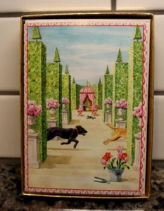 Caspari Note Cards, When Dogs Play Harrison Howard - Box of 8 - Picture 1 of 2