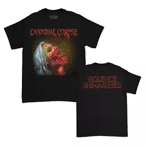 CAMISETA OFICIAL CANNIBAL CORPSE cd cvr VIOLENCIA CABEZA INIMAGINABLE MED Nueva censurada - Imagen 1 de 3