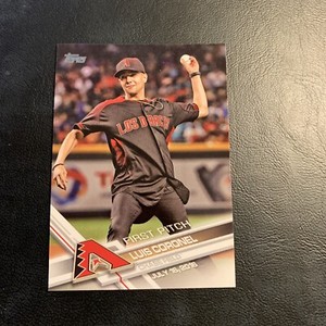 #FP-13 Luis Coronel Arizona Diamondbacks￼  ￼￼￼￼2017 First Pitch B38b