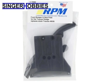 RPM 70982 Traxxas Sledge Front Bumper & Skid Plate (Black) HH - Image 1 of 2