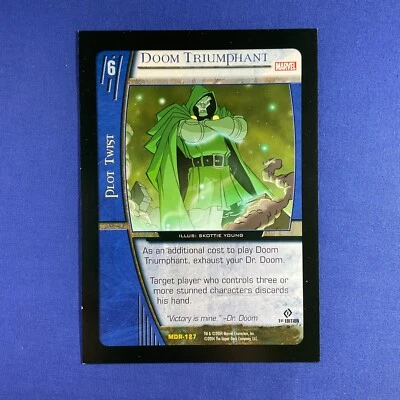 Vs System DOCTOR DOOM Triumphant JUMBO Promo Marvel Trading Card Game TCG 2004 - Image 1 of 4