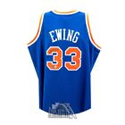 Patrick Ewing Autographed New York Mitchell & Ness Basketball Jersey (Large)-BAS