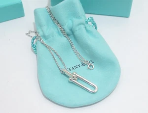 Tiffany & Co. Sterlingsilber Hardwear Link Anhänger Halskette 16" - Bild 1 von 6