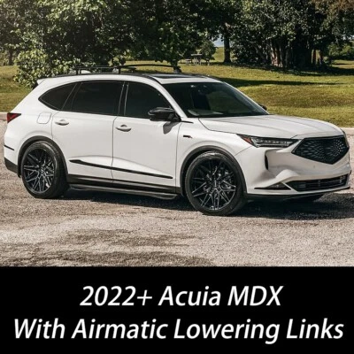 For 2022+ Acura MDX + Type S Adjustable Air Ride Suspension Lowering Kit Links - Imagen 1 de 4