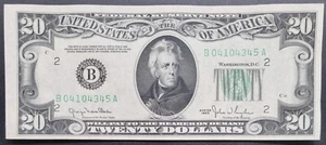 1950 Twenty Dollar Federal Reserve Note $20 Bill UNCIRCULATED #82871 - Picture 1 of 2