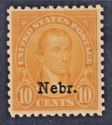 Sobreimpresión Monroe Nebraska #679 con bisagras como nueva en muy buen estado CV $90,00 Foto 1 de 2