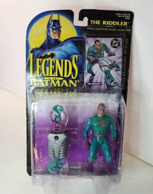 Batman Legends The Riddler Action Figure Kenner 1995 Mint on card - Image 1 of 4