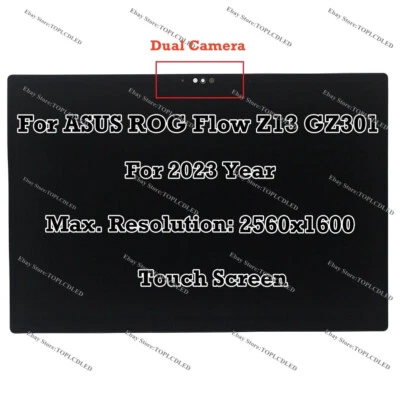 13" ASUS ROG Flow Z13 (2023) GZ301 WQHD Screen LCD  Touch Panel Assembly Display - Image 1 of 4