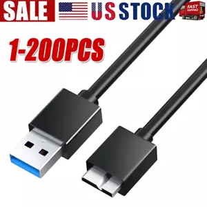 Micro USB 3.0 Cable High Speed Data SYNC For HDD External Hard Drive LOT - Picture 1 of 13