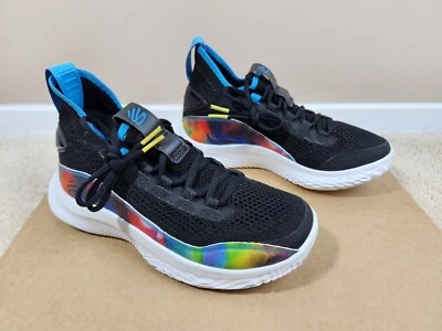 Zapatos de baloncesto Under Armour Curry 8 PRNT Flow talla 5Y 3024033-001 Steph Curry Foto 1 de 4